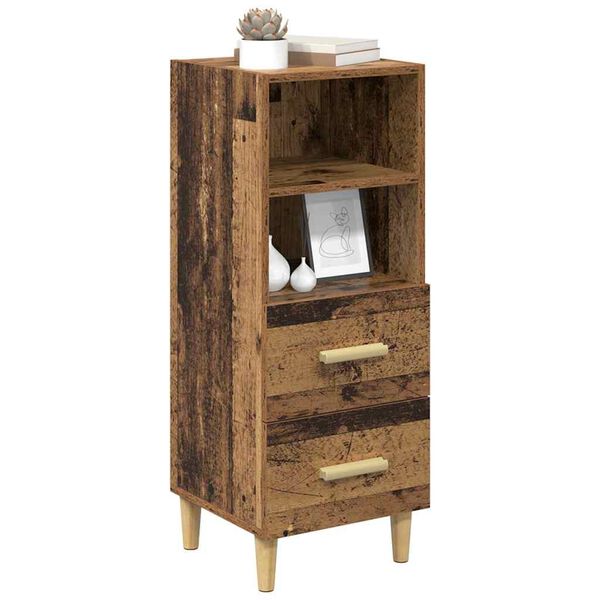 vidaXL Buffet Madeira antiga 34 x 34,5 x 90 cm Madeira processada