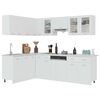 vidaXL 11 pcs conjunto arm&aacute;rios de cozinha derivados de madeira Lyon branco