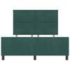 vidaXL Cama Box com cabeceira Verde Escuro 140 x 190 cm Veludo