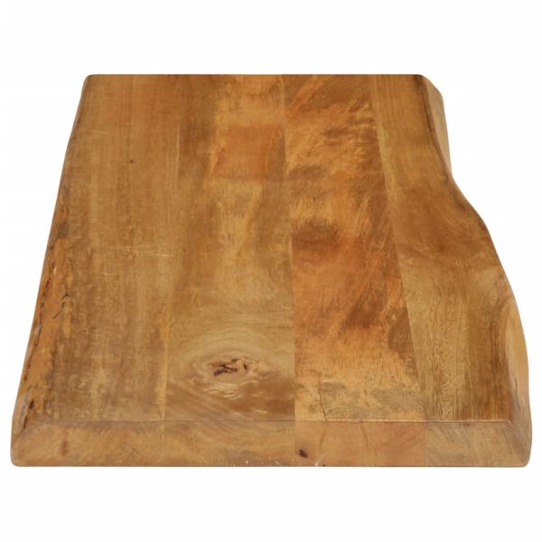 vidaXL Tampo de mesa c/ borda viva 100x40x3,8 cm mangueira maci&ccedil;a