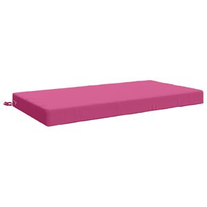 vidaXL Almofada assento SOEST 100% Poli&eacute;ster Rosa 120 x 80 x 10 cm
