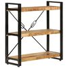 vidaXL Estante c/ 3 prateleiras 77x30x80 cm mangueira maci&ccedil;a/ferro
