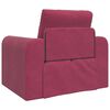 vidaXL Sofá-Cama Vinho Vermelho 98 x 71 x 83 cm Veludo