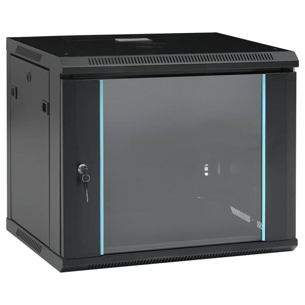 vidaXL Arm&aacute;rio bastidor de parede 9U 19" IP20 600x450x510 mm