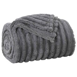 vidaXL Manta Cinzento-Escuro 150 x 130 cm 0.51 kg L&atilde;