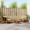 vidaXL Conjunto de Sof&aacute;s para Exterior 8 pcs Natural e Bege
