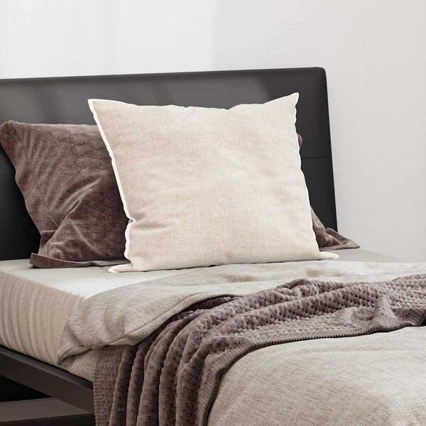 vidaXL Almofada com travesseiro Branco 50 x 75 cm Algod&atilde;o