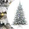 vidaXL &Aacute;rvore de Natal Articulada Artificial Branco 180 cm PE e PVC
