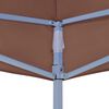 vidaXL Teto para tenda de festas 4x3 m 270 g/m&sup2; castanho