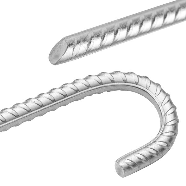 vidaXL Estacas para tenda 6 pcs 41,5 cm &Oslash;12 mm a&ccedil;o galvanizado