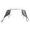 vidaXL Toldo 4 arcos Bimini paredes malha laterais 243x(200-213)x137cm