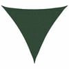 vidaXL Para-sol estilo vela 160 g/m&sup2; 3,6x3,6x3,6 m PEAD verde-escuro