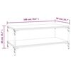 vidaXL Mesa de centro 100x50x40cm derivados de madeira cinzento sonoma