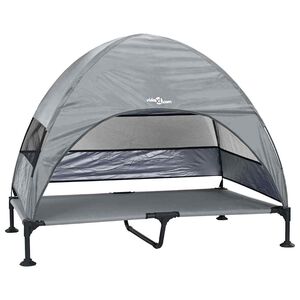 vidaXL Cama Elevada para Cachorro 127 x 81 x 108 cm Tecido e A&ccedil;o