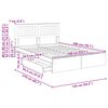 vidaXL Cama com Armazenamento com gaveta Carvalho Sonoma 140 x 200 cm