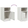 vidaXL Mesas de cabeceira 2 pcs 34,5x39x62 cm a&ccedil;o branco