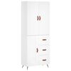 vidaXL Arm&aacute;rio alto 69,5x34x180 cm derivados de madeira branco