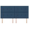 vidaXL Cabeceira com cabeceira Azul 180 cm Couro Sint&eacute;tico