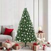 vidaXL &Aacute;rvore de Natal Artificial Verde 180 cm PVC, A&ccedil;o e Pl&aacute;stico