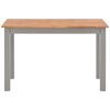 vidaXL Mesa de jantar 120x60x74 cm madeira de carvalho maci&ccedil;a