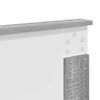 vidaXL Cabeceira Cinza Sonoma 120 cm Madeira processada