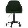 vidaXL Cadeiras de jantar giratorias 2 pcs veludo verde-escuro