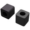 vidaXL Suporte de Gaveta 2 pcs Preto 15 x 15 x 15mm Copoli&eacute;ster PP
