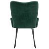 vidaXL Cadeiras de jantar 2 pcs veludo verde-escuro