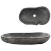 vidaXL Lavat&oacute;rio pedra do rio oval 60-70 cm