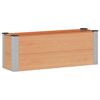 vidaXL Canteiro de jardim elevado Castanho 100 x 30 x 36 cm alu.