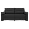 vidaXL Sof&aacute; de 2 lugares preto 180x81x84 cm couro sint&eacute;tico