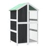 VidaXL Gaiola para p&aacute;ssaros 97x81x152 cm pinho maci&ccedil;o cinzento