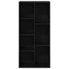 vidaXL Estante Carvalho Preto 50 x 25 x 102 cm