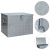 vidaXL Caixa de alum&iacute;nio 610x430x455 mm prateado