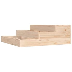vidaXL Vaso/floreira 78x78x27 cm pinho maci&ccedil;o