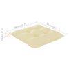 vidaXL Cadeiras de jardim c/ almofad&otilde;es branco nata 8 pcs teca maci&ccedil;a