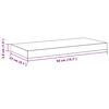 vidaXL Prateleira de parede suspensa 50x23x3,8 cm MDF branco
