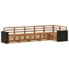 vidaXL Conjunto de Sof&aacute; Sectional 6 pcs Natural