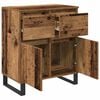 vidaXL Buffet com gaveta Madeira Antiga 60 x 35 x 70 cm
