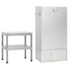 vidaXL Defumador com mesa a&ccedil;o galvanizado