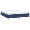 vidaXL Estrutura de cama sem colch&atilde;o 180x200 cm tecido azul
