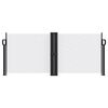 vidaXL Toldo lateral retrátil 100x600 cm branco