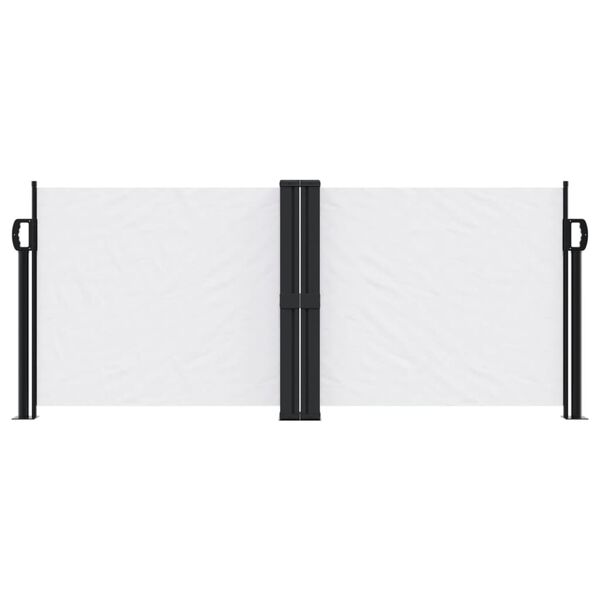 vidaXL Toldo lateral retrátil 100x600 cm branco