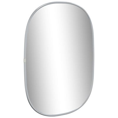 vidaXL Espelho de parede 50x35 cm prateado