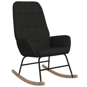 vidaXL Cadeira de baloi&ccedil;o tecido preto