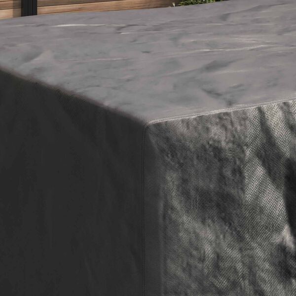 vidaXL Capa para M&oacute;veis Liso Preto 240 x 190 x 90 cm 210D