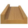 vidaXL Prateleira de Parede com prateleira 4 pcs Bege 40 x 9 x 3 cm