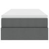vidaXL Cama com arruma&ccedil;&atilde;o e colch&atilde;o Cinza Escuro 100 x 200 cm