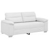 vidaXL Sof&aacute; de 2 lugares branco, 180x81x84 cm, em couro sint&eacute;tico