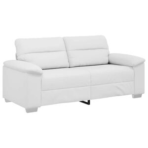 vidaXL Sof&aacute; de 2 lugares branco, 180x81x84 cm, em couro sint&eacute;tico